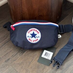 Converse Belt Bag Zipper top, adjustable strap,,embroidered patch